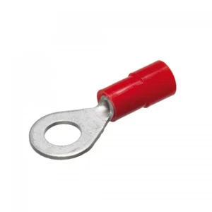 Weitkowitz KR-50100-M5-RED Krimpkous Ringkabelschoen, 0.5-1mm², M5, Rood Geïsoleerd