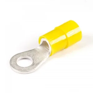 Weitkowitz KR-50600-M5-YEL Krimpkous Ringkabelschoen, 4-6mm², M5, Geel Geïsoleerd