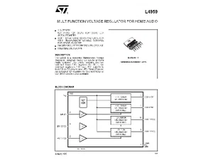 Stmicroelectronics L4959 Multifunction Quad Output Voltage Regulator, Through-Hole Mounting