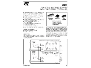 Stmicroelectronics L6207N DMOS Dual Full Bridge Driver, PVM Control, 60V, 5.6A, PDIP-24