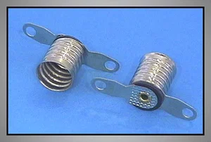 Div LAMP-F-E10-F Portalampada E10, Terminali a Saldare 0.3x1.2mm