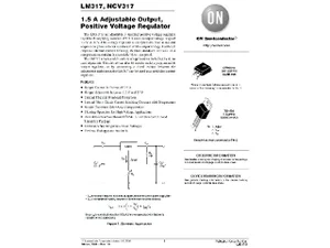 ON Semiconductor LM317T-ONS 1.2V to 37V 1.5A Régulateur de tension