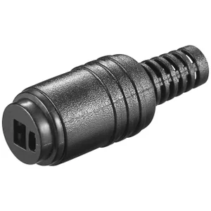 LSK-02 2-polige Vrouwelijke Kabelmontage Soldeerconnector, Zwart, PA Standaard