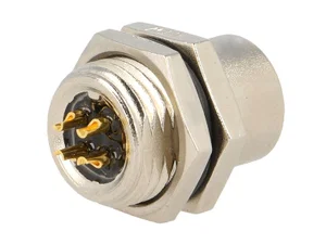 Amphenol M12A-04PFFS-SH8001 M12 4-pins Vrouwelijke Paneelmontage Connector, A-gecodeerd