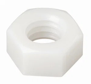 Dado Esagonale in Plastica Bianca M3, Standard, Conforme RoHS