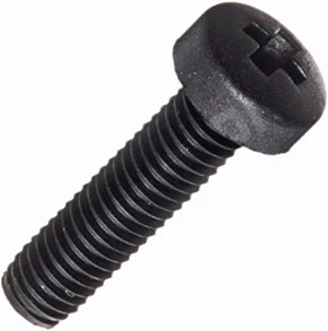 M3X12DFBLPLASTIC M3x12mm Vite in Plastica, Nera