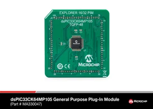 Microchip Technology MA330047 dsPIC33CK64MP105 Modulo Plug-in PIM per Scopi Generali
