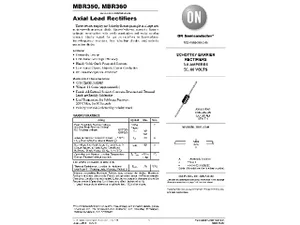 ON Semiconductor MBR360 60V 3A diode de redressement