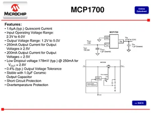 Microchip Technology Inc. MCP1700T-1502E-MB 1.5V 0.25A Régulateur de tension