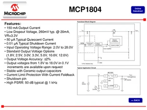 Microchip Technology Inc. MCP1804T-1802I-MB 1.8V 0.15A Régulateur de tension