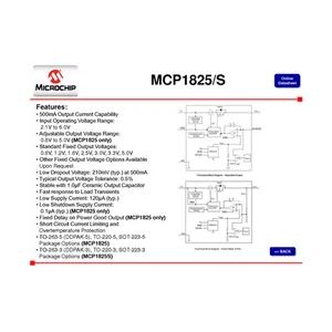 Microchip Technology Inc. MCP1825S-2502E-AB 2.5V 0.5A Régulateur de tension
