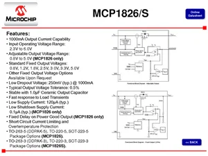 Microchip Technology Inc. MCP1826-1802E-ET 1.8V 1A Régulateur de tension