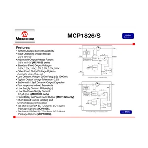 Microchip Technology Inc. MCP1826S-2502E-AB 2.5V 1A Régulateur de tension