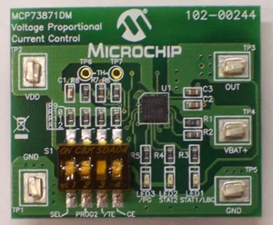 Microchip MCP73871DM-VPCC Scheda Demo con Controllo di Corrente Proporzionale alla Tensione (VPCC)