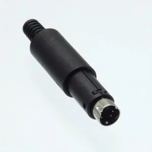 MINI DIN 4-Pin Mannelijke Connector MD4-03, Vrijhangend, S-VHS A-V