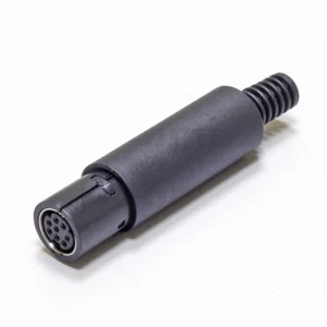 MINI DIN 8-Pin Vrouwelijke Connector MD8-01, Vrijhangend, A-V