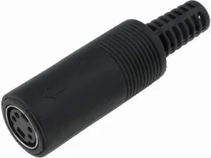 S-VIDEO Female Connector 4 Contacten Kabelmontage Soldeer Recht