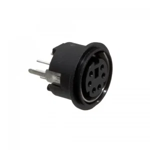 E-tec MDJ-006-SN01-AGZ MINI-DIN 6-pins PCB Doorsteek Verticale Busconnector