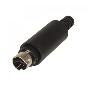 E-tec MDP-005-MA01-AGZ 5-pins Mini DIN Stekker, Recht