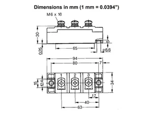 IXYS MEK-600-04-DA 400V 880A diode de redressement