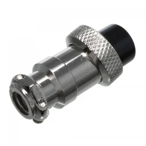 XLR-kabelconnector 8-polig, Vrouwelijk, Zilver, Audio/Video, Kabelmontage