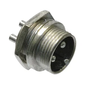 MIC-332 Microfoon Male Paneelmontage Connector, 2-pins (GX16)