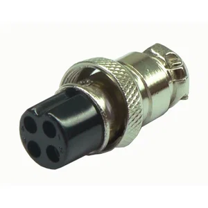 Universele M16 XLR Kabelconnector, Vrouwelijk, 4 Contacten, 48V, 1A