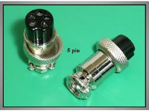 M16 5-polige Kabelconnector Vrouwelijk, Soldeerverbinding, RoHS