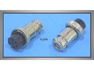 M16 6-polige Kabelconnector Vrouwelijk, Soldeerverbinding, Schroefmontage, RoHS