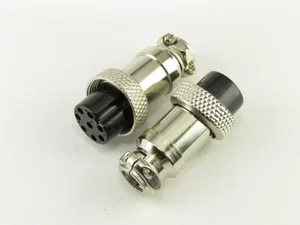 M16 8-polige Kabelconnector Vrouwelijk, Soldeerverbinding, RoHS