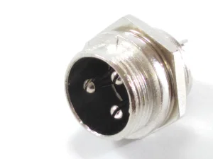 M16 3-polige Mannelijke PCB-connector, Doorsteekmontage (THT), RoHS