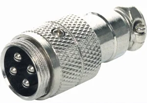 Div MIC344 M16 4-Polige Kabelstekker, Soldeeraansluiting