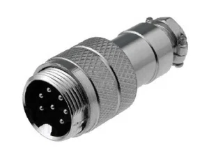 Div MIC347 M16 7-polige Kabelstekker, Soldeeraansluiting