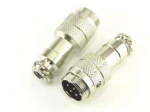 Div MIC348 M16 8-polige Vrijhangende Stekker, Soldeeraansluiting