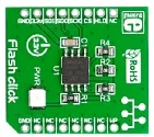 Mikroelektronika MIKROE-1199 Flash Click EN25F80 Memoria Flash SPI da 8Mbit