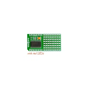 Mikroelektronika MIKROE-1295 8x8 R Click MAX7219 Display Matrice 64 LED Rossi