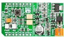 Mikroelektronika MIKROE-1297 DALI Click Board, Interfaccia di Illuminazione Indirizzabile Digitale