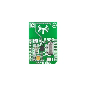 Mikroelektronika MIKROE-1305 nRF T Click Board, Transceiver 2.4 GHz, Antenna PCB