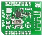 Mikroelektronika MIKROE-1435 CC2500 Transceiver RF 2.4 GHz Antenna PCB -104 dBm