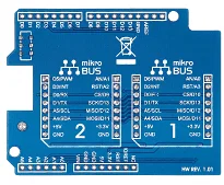 Mikroelektronika MIKROE-1581 Arduino Uno Click Shield con due Socket mikroBUS