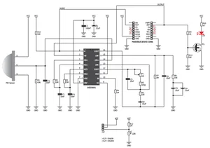 Mikroelektronika MIKROE-1589 PIR500B Modulo Sensore di Movimento Piroelettrico, Portata 4m, Fotorisi