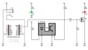 Mikroelektronika MIKROE-1711 EE-SX198 Sensore Fotointerruttore Fessura 3mm 3.3V/5V