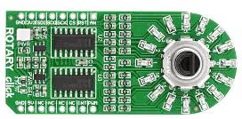 Mikroelektronika MIKROE-1824 Encoder Rotativo Incrementale 15 Impulsi 16 LED Blu SPI 3.3V/5V