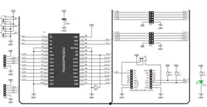 Mikroelektronika MIKROE-1898 PWM Click, PCA9685PW 16 Uscite PWM, I2C, 3.3V/5V