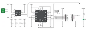 Mikroelektronika MIKROE-1942 Shake2Wake Click Board - Accelerometro MEMS a 3 Assi ADXL362
