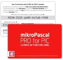 Mikroelektronika mikroPascal PRO for PIC License