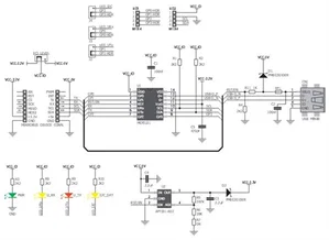 Mikroelektronika MIKROE-1985 USB I2C Click Board, Convertitore MCP2221, 3.3V/5V