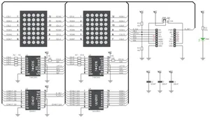 Mikroelektronika MIKROE-1993 7x10 Matrice LED Rossa Click Board, Interfaccia SPI, 3.3V/5V