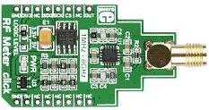 Mikroelektronika MIKROE-2034 RF Meter Click Board, Misuratore di Potenza AD8318, 1MHz-8GHz, SPI, 3.3