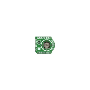 Mikroelektronika MIKROE-2040 Pulsante Trasparente, Retroilluminazione LED Verde, 3.3V/5V, mikroBUS C